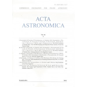 ACTA ASTRONOMICA