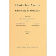 DEUTSCHES ARCHIV FUR ERFORSCHUNG DES MITTELALTERS