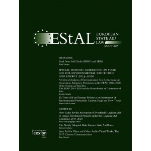 EUROPEAN STATE AID LAW QUARTERLY